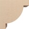 Ekena Millwork 10"W x 20"D x 20"H Classic Alpine Rough Cedar Woodgrain TimberThane Corbel, Primed Tan CORUR10X20X20ALPRCPR - alternate 6